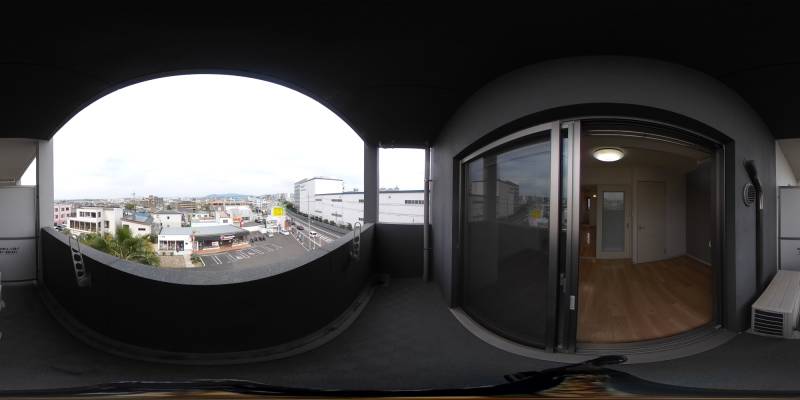 パノラマ画像バルコニー
