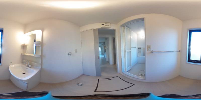 パノラマ画像洗面所