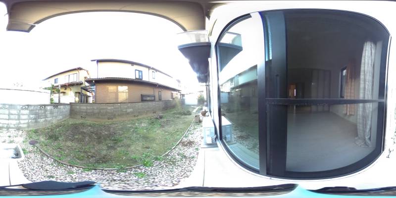 パノラマ画像庭