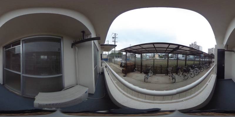 パノラマ画像バルコニー