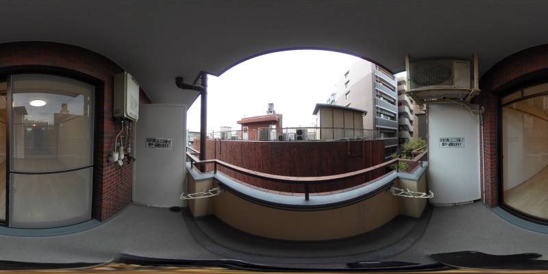 パノラマ画像バルコニー