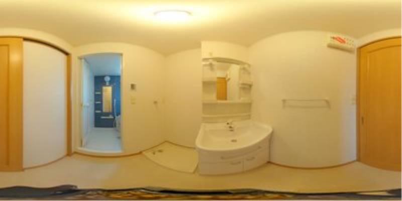 パノラマ画像洗面所