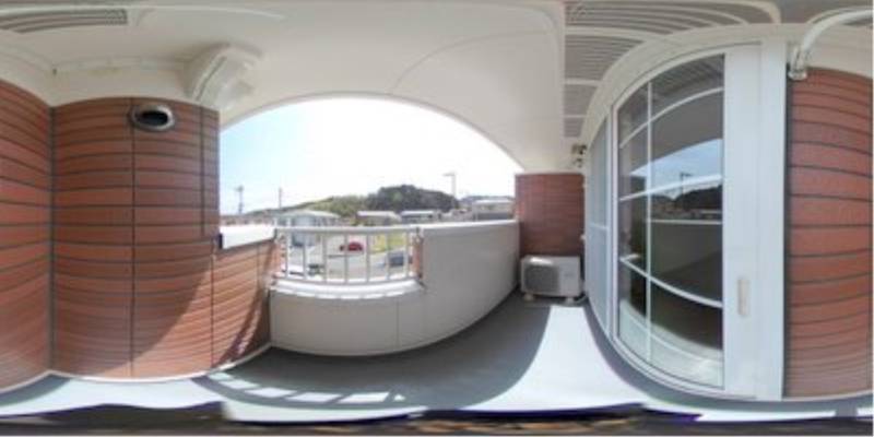 パノラマ画像バルコニー