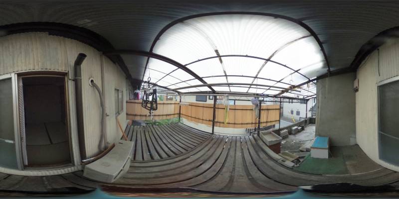 パノラマ画像バルコニー