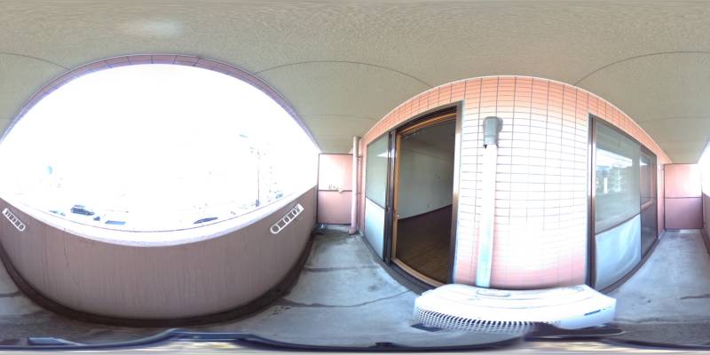 パノラマ画像バルコニー