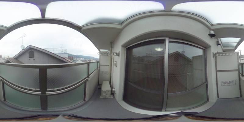 パノラマ画像バルコニー