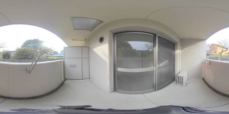 パノラマ画像バルコニー