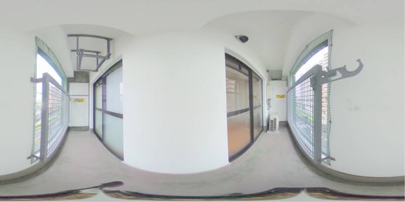 パノラマ画像バルコニー