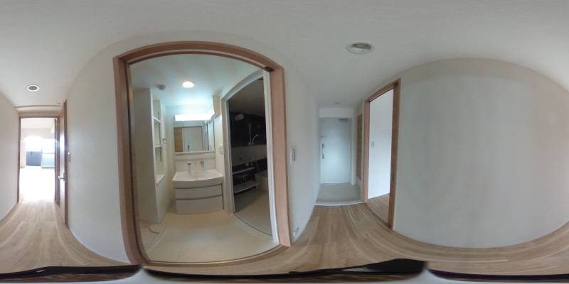 パノラマ画像洗面所