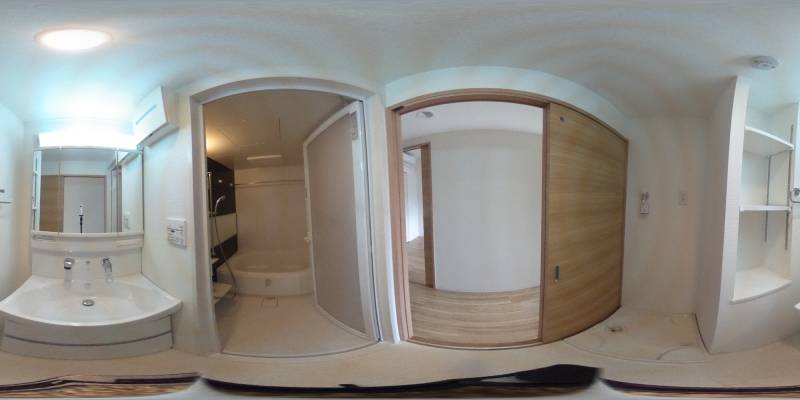 パノラマ画像洗面所