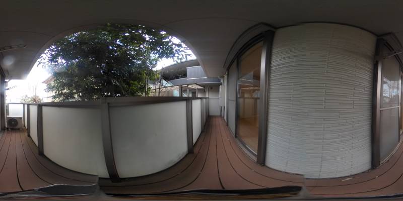 パノラマ画像バルコニー