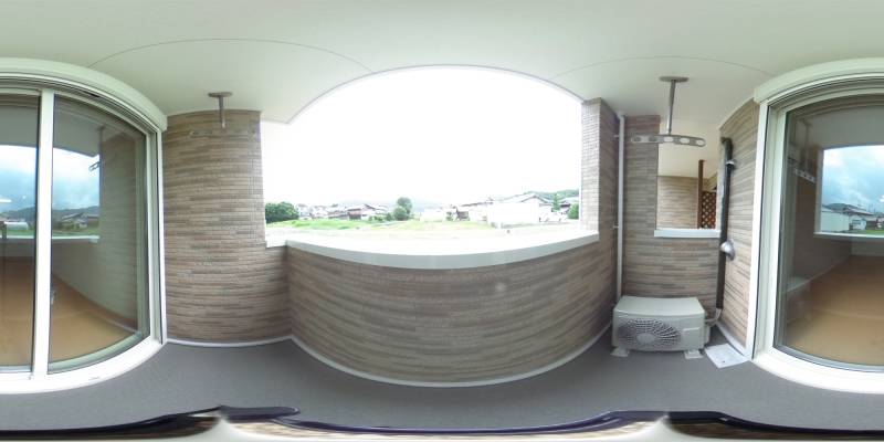 パノラマ画像バルコニー