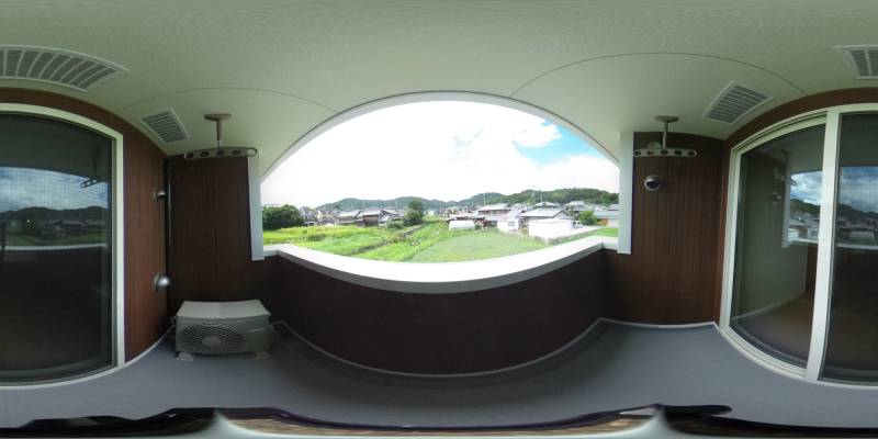 パノラマ画像バルコニー