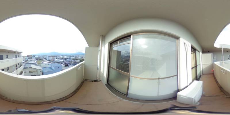 パノラマ画像バルコニー