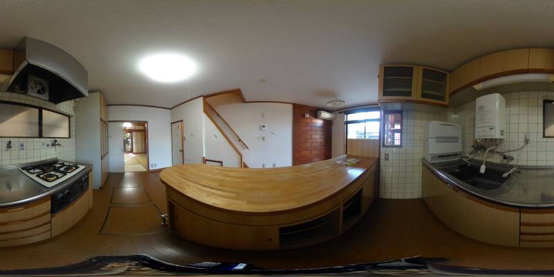 パノラマ画像キッチン
