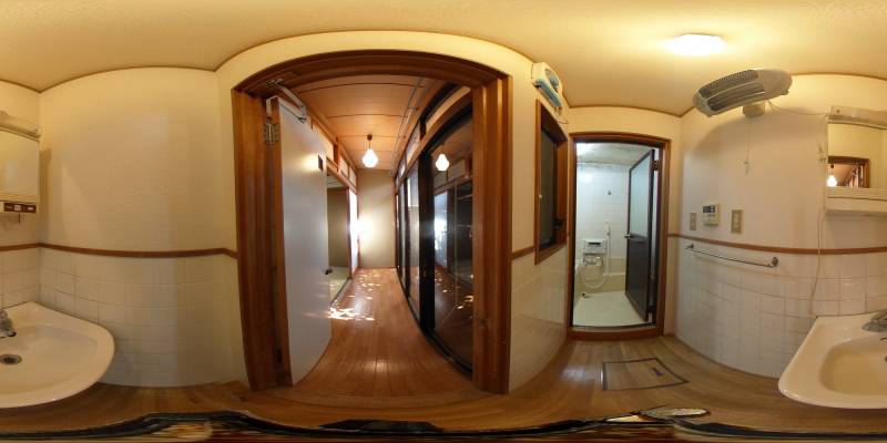 パノラマ画像洗面所