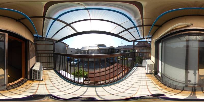 パノラマ画像バルコニー