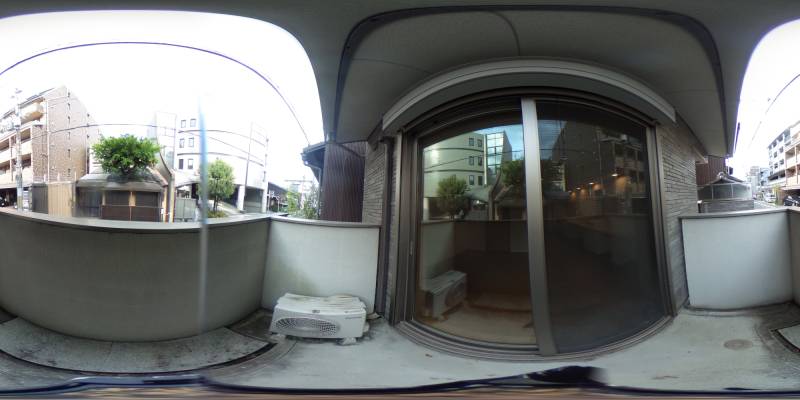 パノラマ画像バルコニー