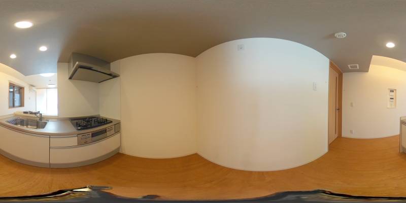パノラマ画像キッチン