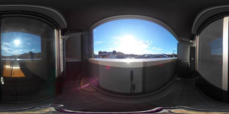 パノラマ画像バルコニー