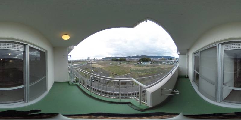 パノラマ画像バルコニー