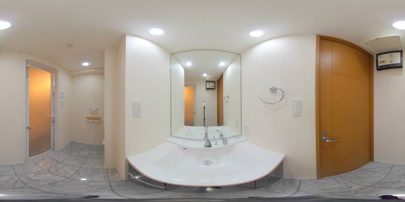 パノラマ画像洗面所