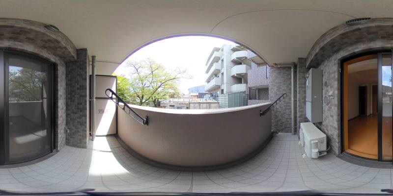 パノラマ画像バルコニー