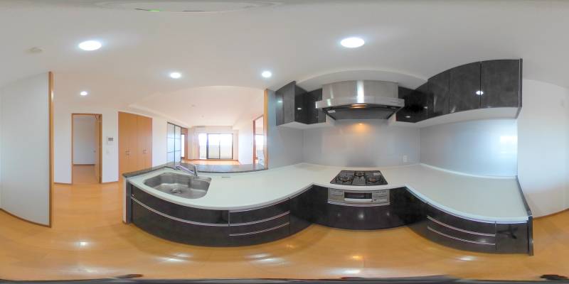 パノラマ画像キッチン