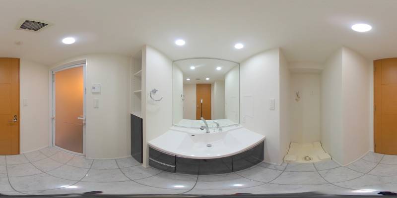 パノラマ画像洗面所