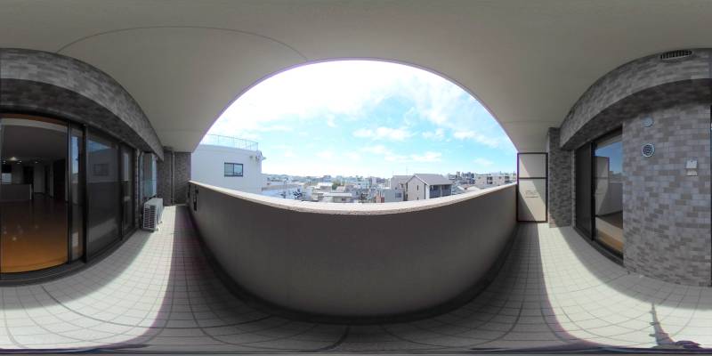 パノラマ画像バルコニー