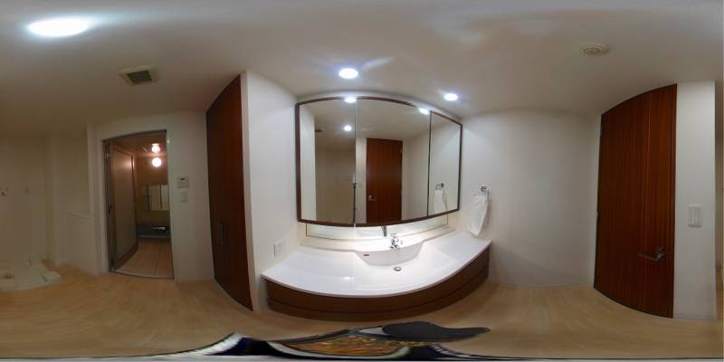 パノラマ画像洗面所