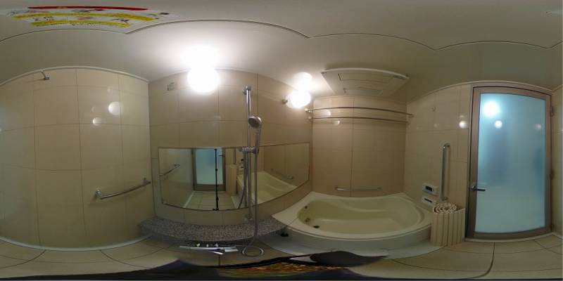 パノラマ画像バスルーム