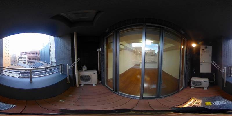 パノラマ画像バルコニー