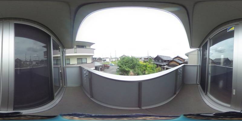 パノラマ画像バルコニー