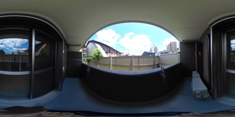 パノラマ画像バルコニー