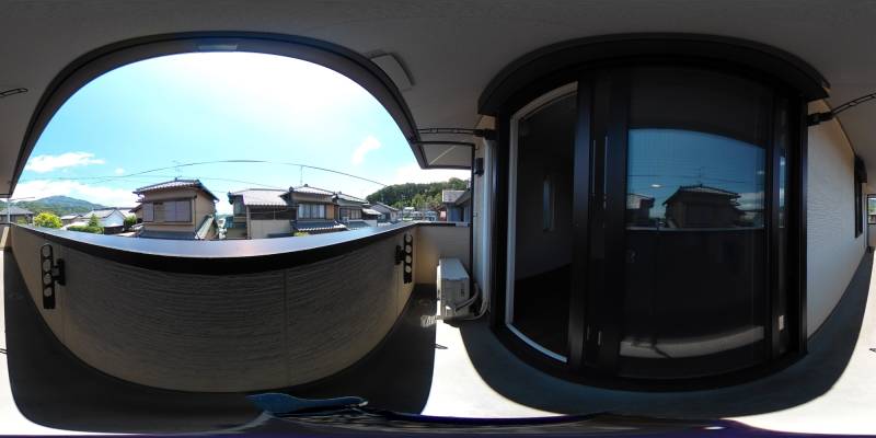 パノラマ画像バルコニー