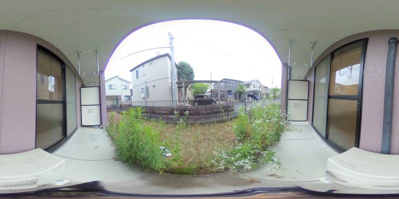 パノラマ画像バルコニー