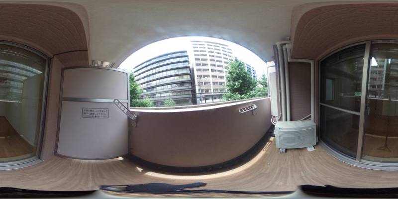 パノラマ画像バルコニー