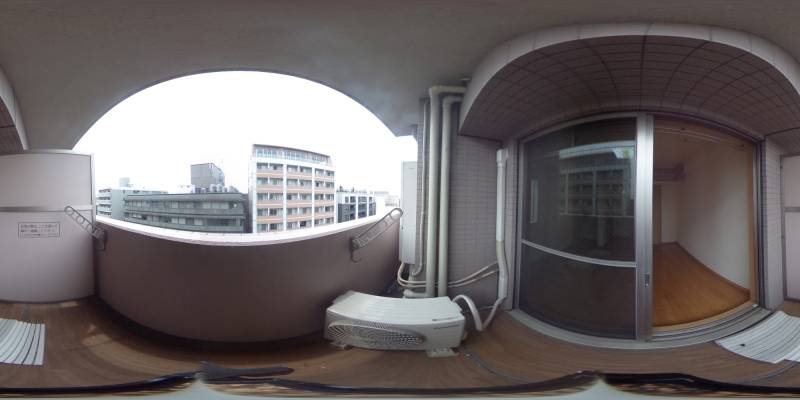 パノラマ画像バルコニー