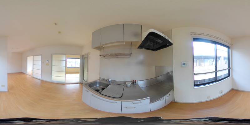 パノラマ画像キッチン
