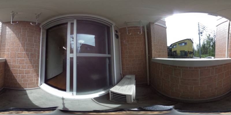 パノラマ画像バルコニー