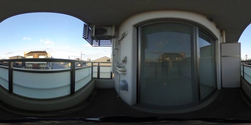 パノラマ画像バルコニー