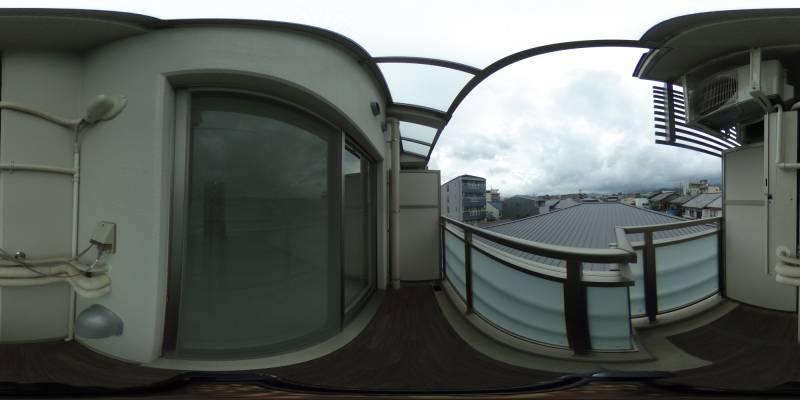パノラマ画像バルコニー