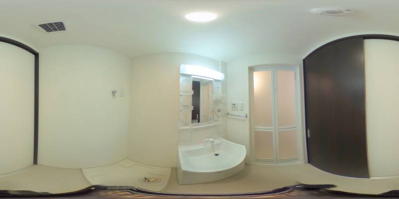 パノラマ画像洗面所