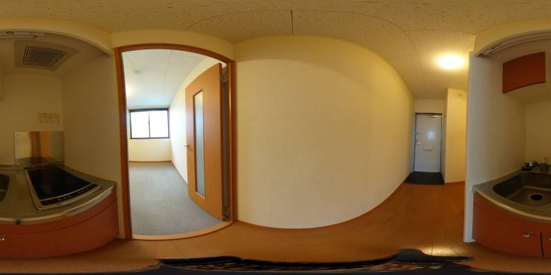 パノラマ画像キッチン