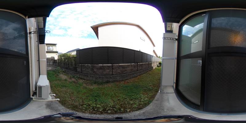 パノラマ画像バルコニー