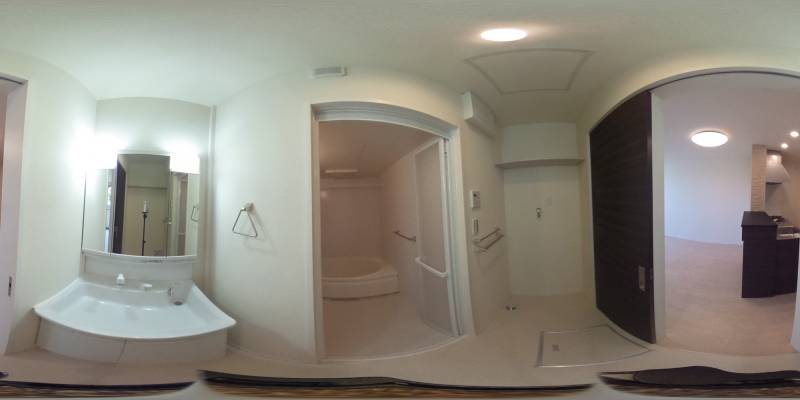 パノラマ画像バスルーム