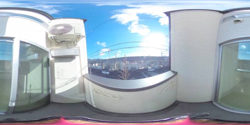 パノラマ画像バルコニー