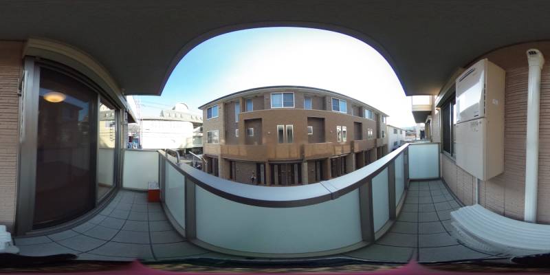 パノラマ画像バルコニー