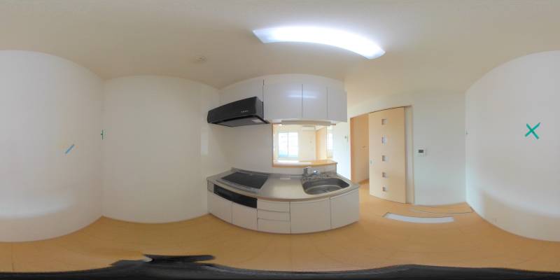 パノラマ画像キッチン